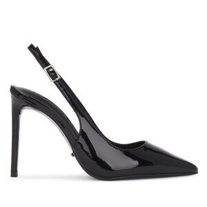 Tony Bianco Asti Pump in Black Patent Leather Pointed Toe Slingback Pump Heels